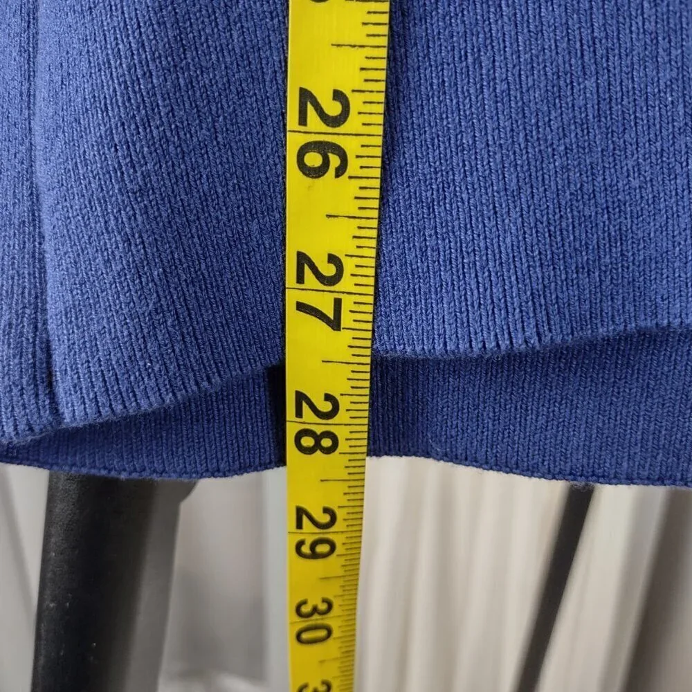 Tommy Hilfiger Men's Blue, 100% Cotton Pullover Crewneck Sweater. Size Large - Picture 7 of 13